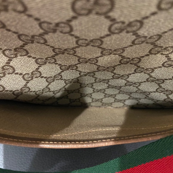 Vintage Gucci Supreme Sherry Line Tote – GG Monogram Canvas, Classic Web Stripe - Picture 10 of 16